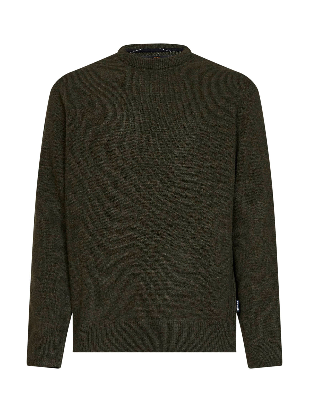 Olive green lambswool Holden crewneck sweater