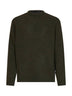 Olive green lambswool Holden crewneck sweater