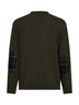 Olive green lambswool Holden crewneck sweater