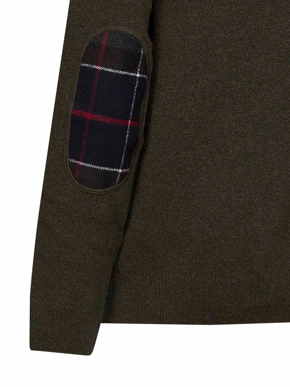 Olive green lambswool Holden crewneck sweater