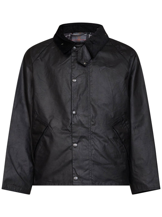 Black waxed cotton OS Transport jacket