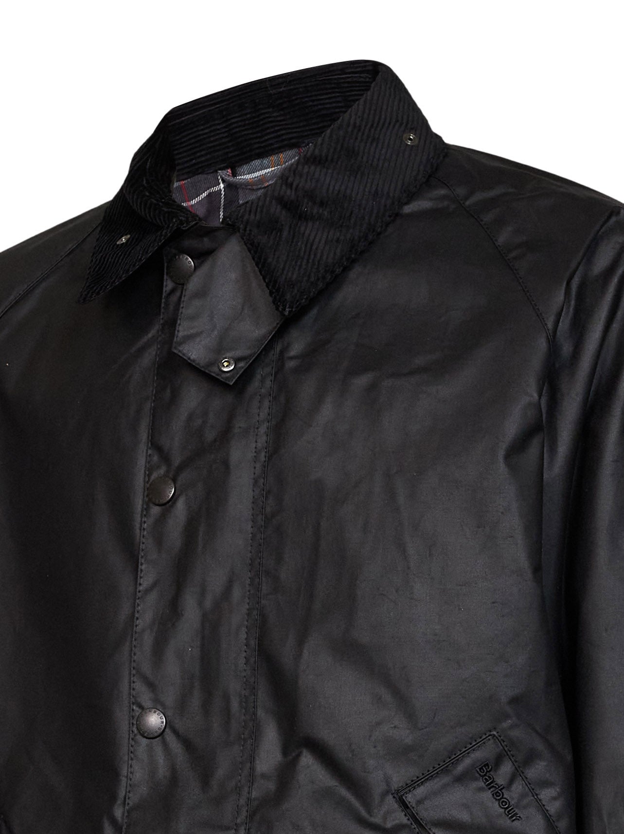Giacca OS Transport in cotone cerato nero