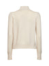Lupetto in maglia di lana vergine beige