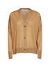 Camel lightweight wool knit cardigan