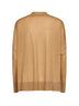 Camel lightweight wool knit cardigan