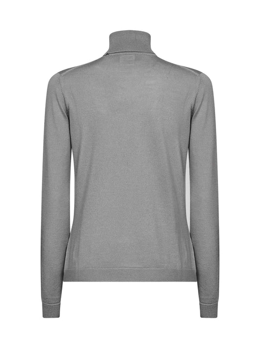 Sage green lightweight virgin wool knit turtleneck sweater