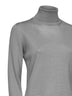 Sage green lightweight virgin wool knit turtleneck sweater