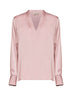Blusa Begma in envers satin ametista