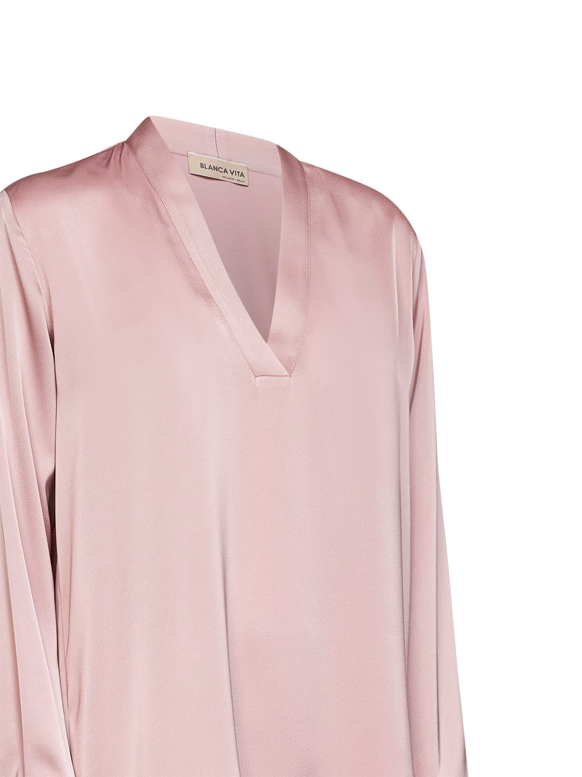 Blusa Begma in envers satin ametista