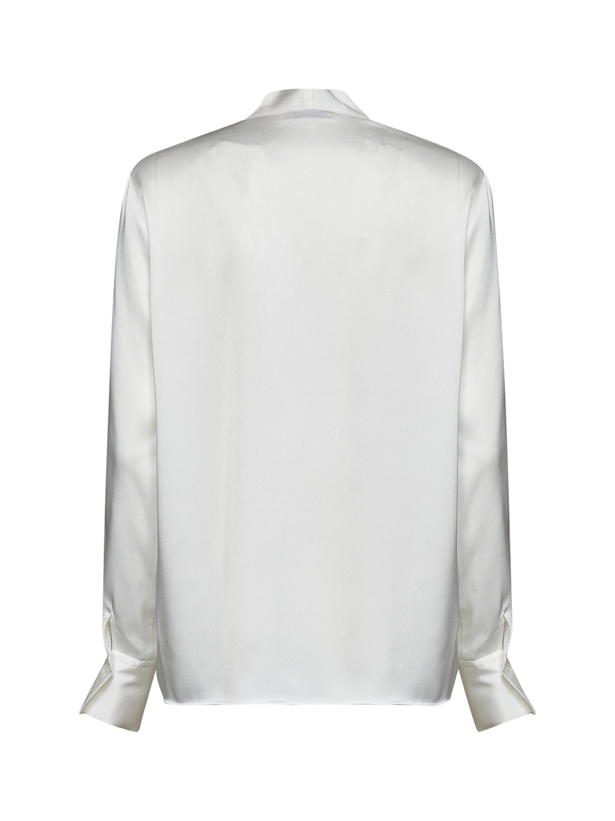 Diamond white envers satin Begma blouse