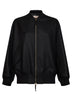 Onyx chevron wool Bellica bomber jacket