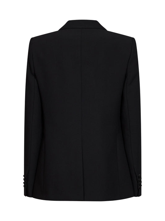 Black crêpe Gavera single-breasted blazer