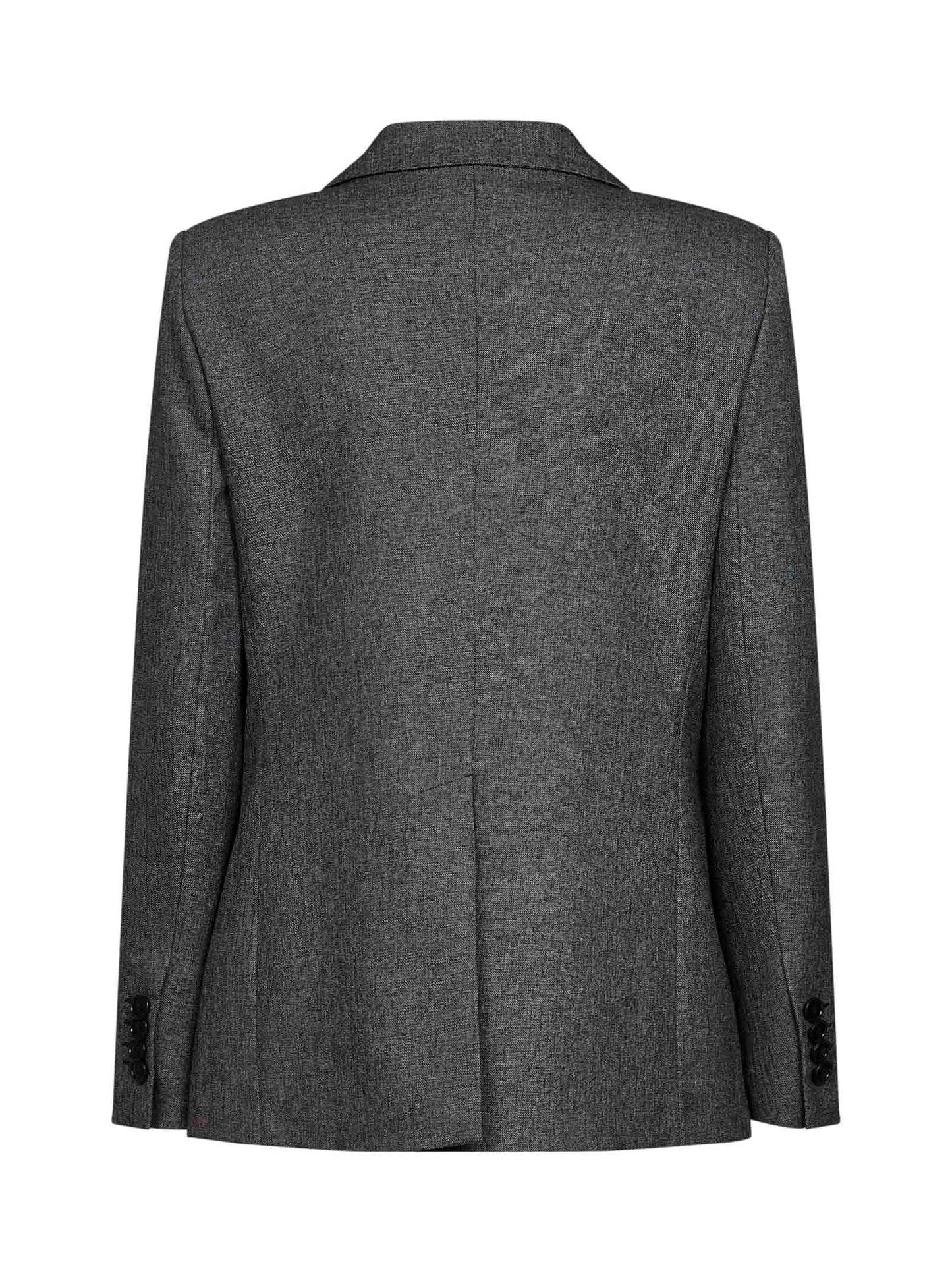 Giacca monopetto Gavera in tela melange stretch antracite