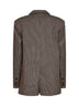 Dark brown houndstooth viscose blend Gedesa single-breasted blazer