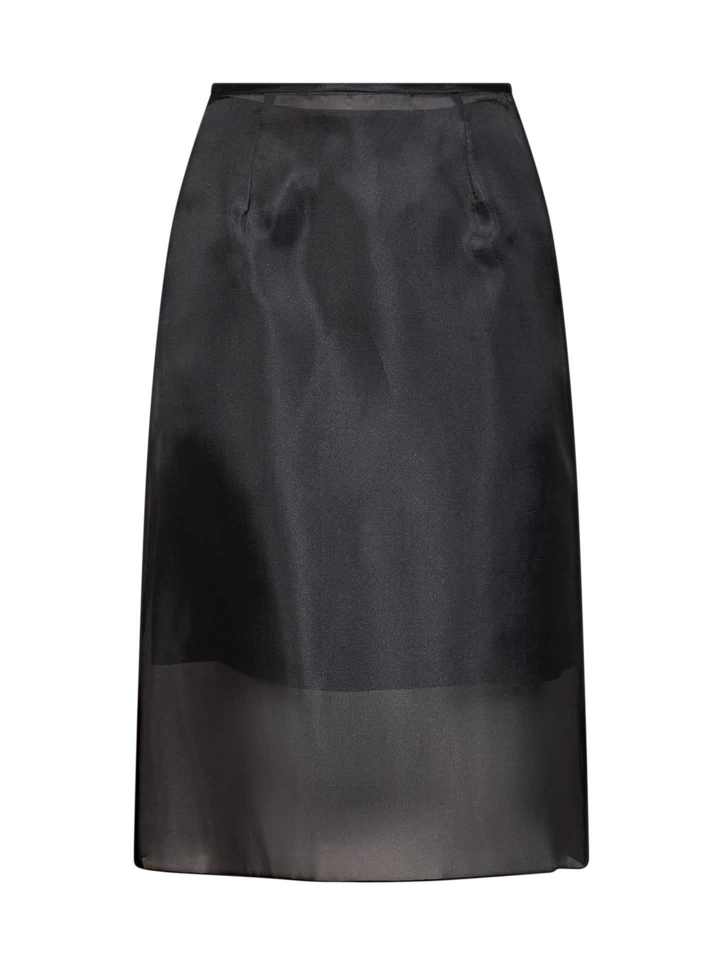 Onyx organza Geremia midi skirt