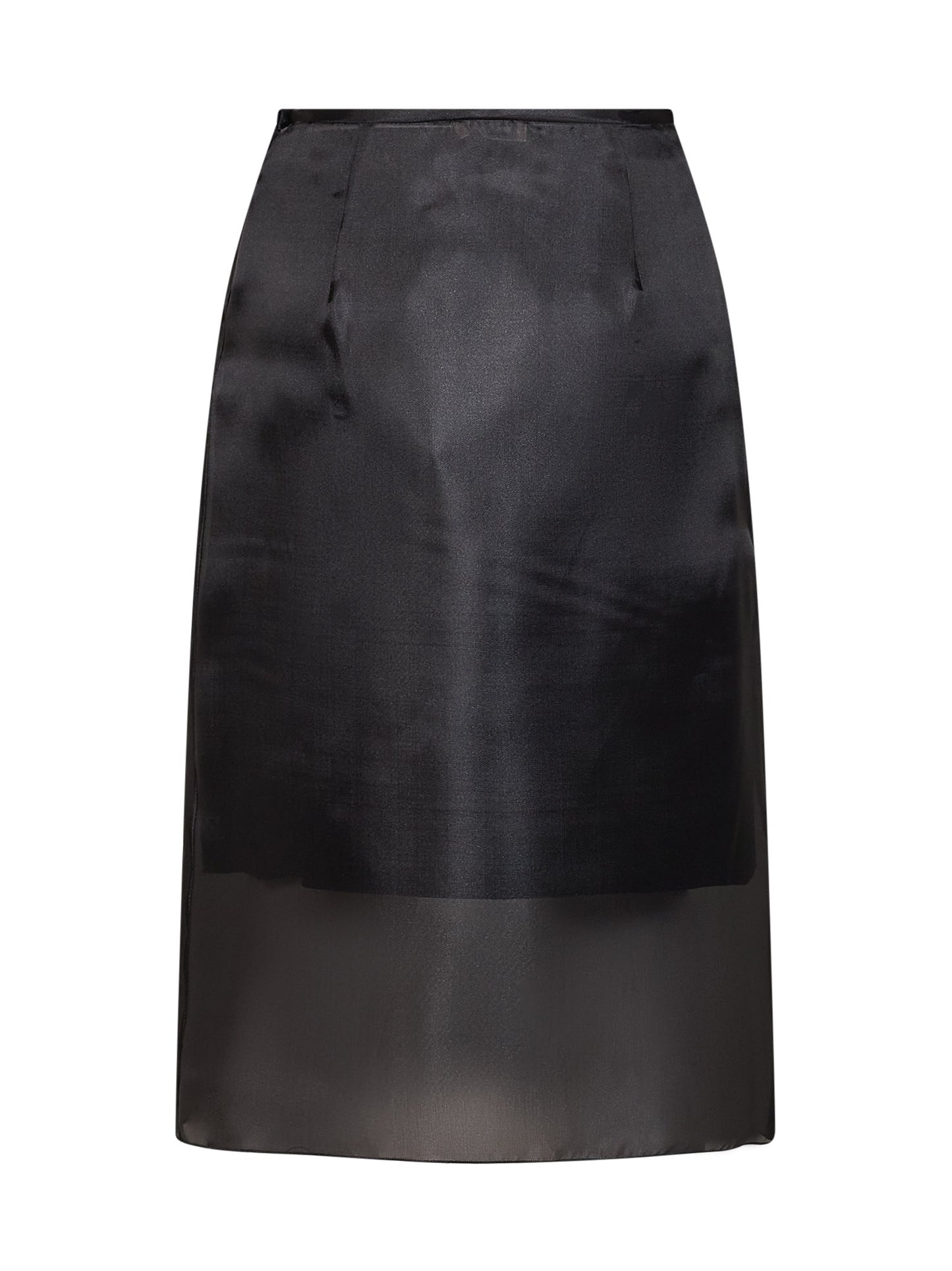 Onyx organza Geremia midi skirt