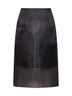 Onyx organza Geremia midi skirt