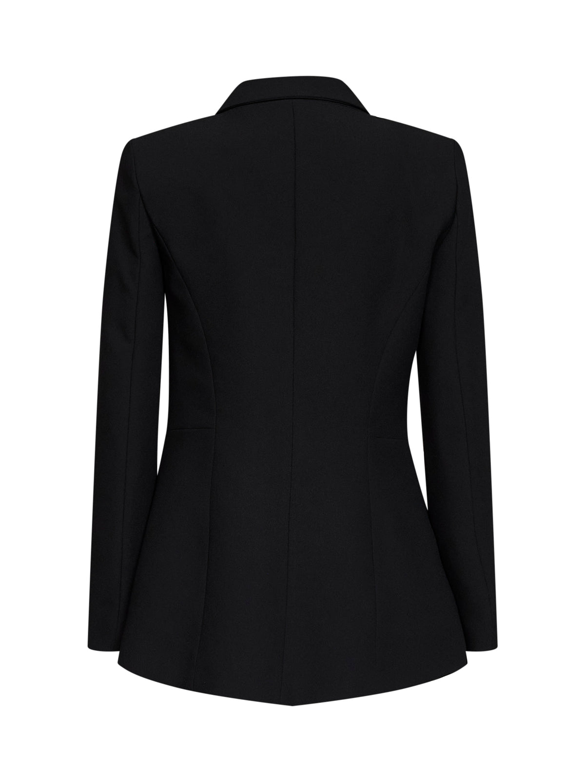 Black crêpe Gimba double-breasted blazer
