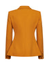 Ochre crêpe Gregis fitted jacket