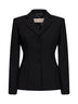 Onyx crêpe Gregis fitted jacket