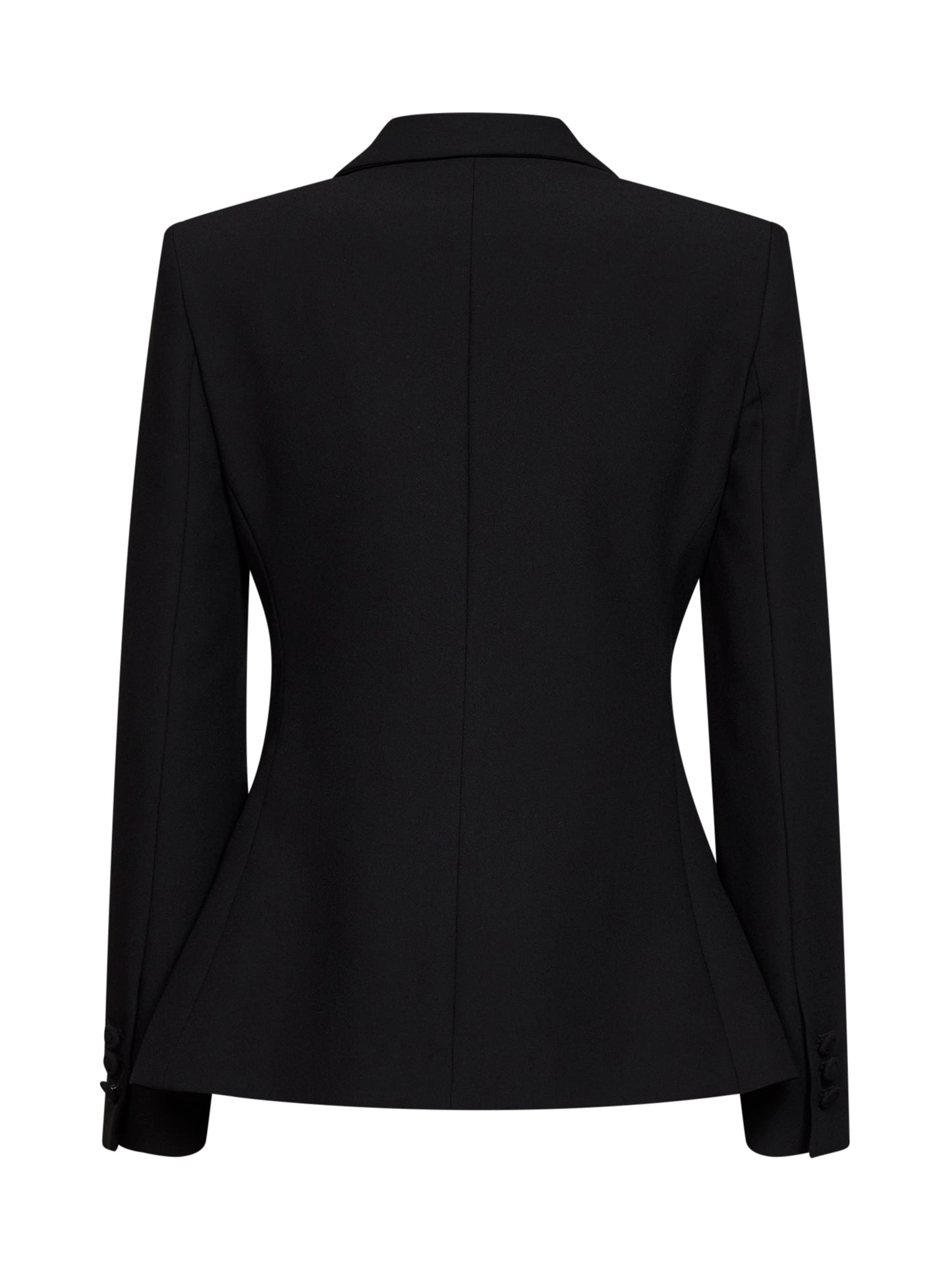Onyx crêpe Gregis fitted jacket