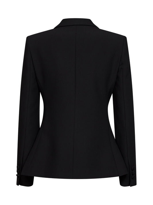 Onyx crêpe Gregis fitted jacket