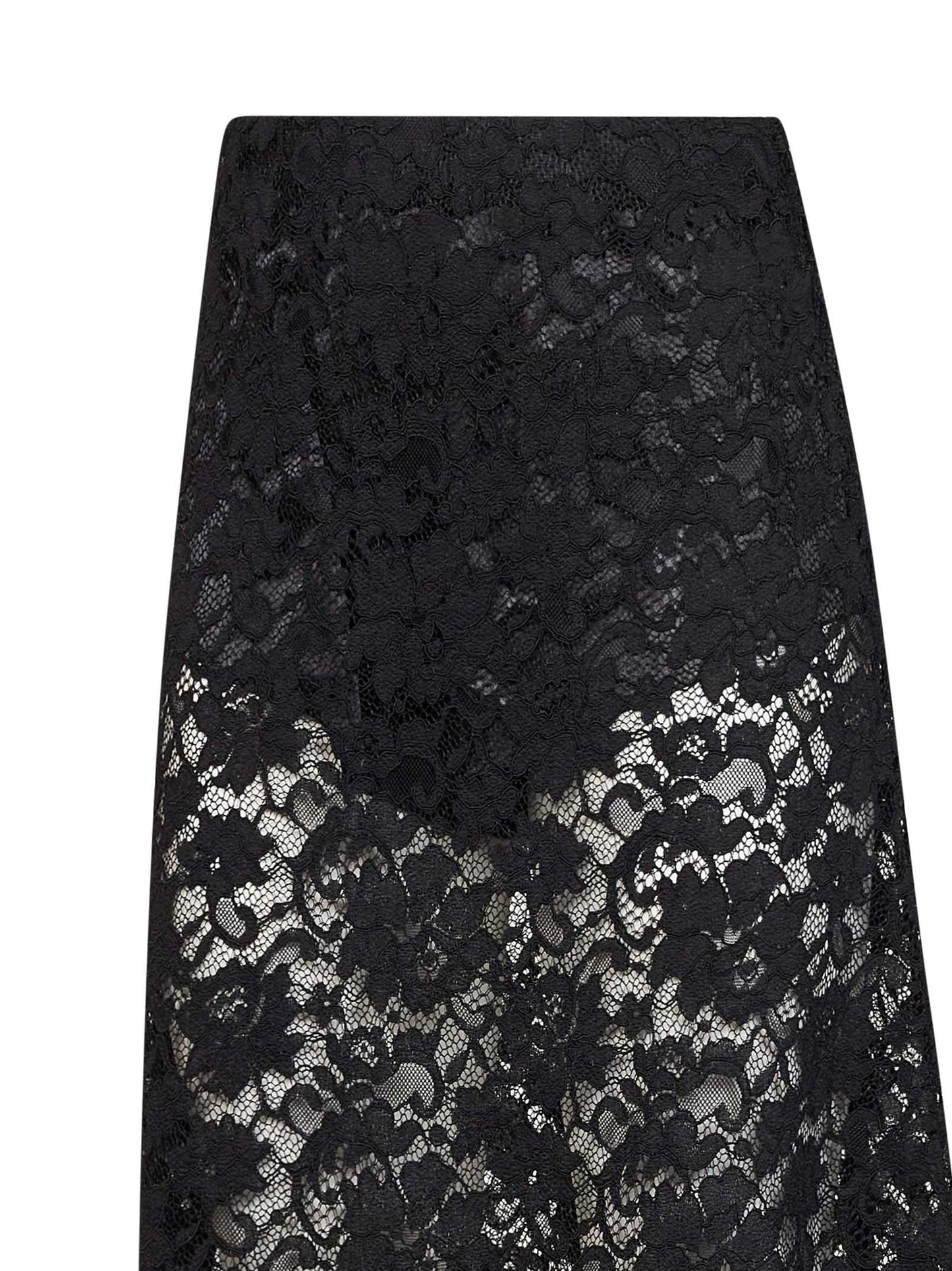 Onyx lace Gyraz flared skirt