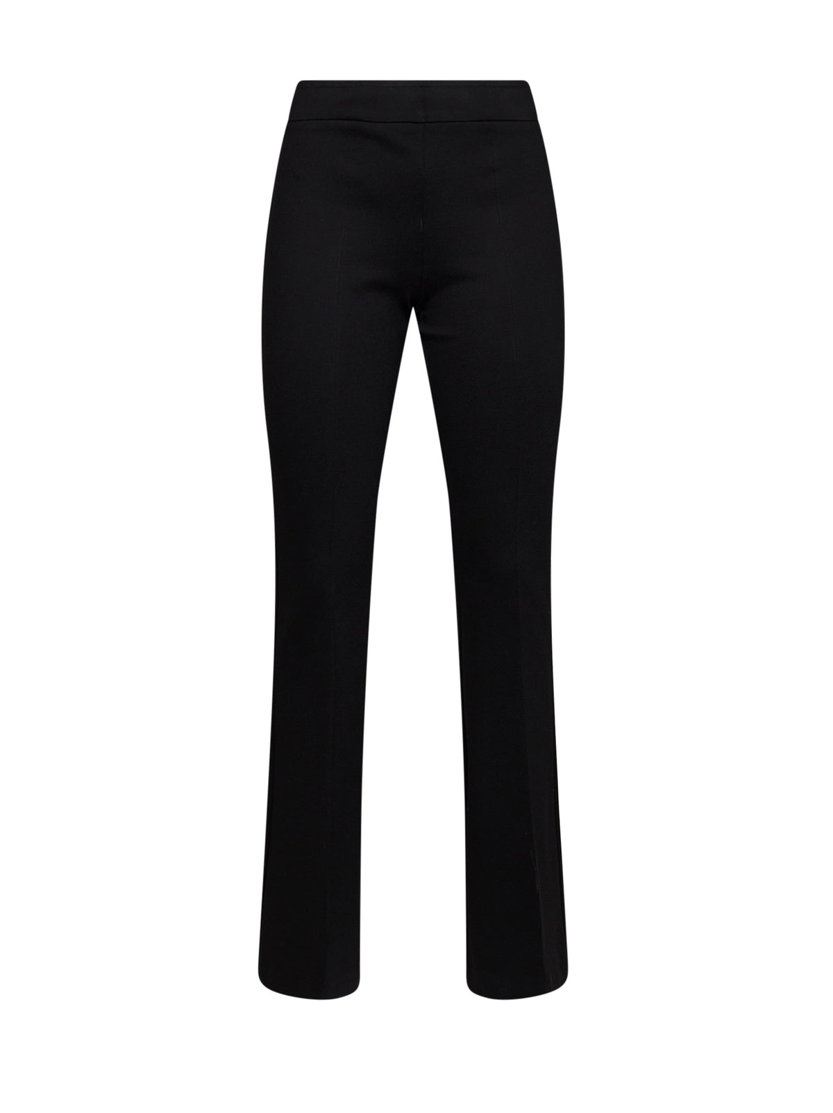 Pantaloni a zampa Pagyte in jersey stretch di misto viscosa onice