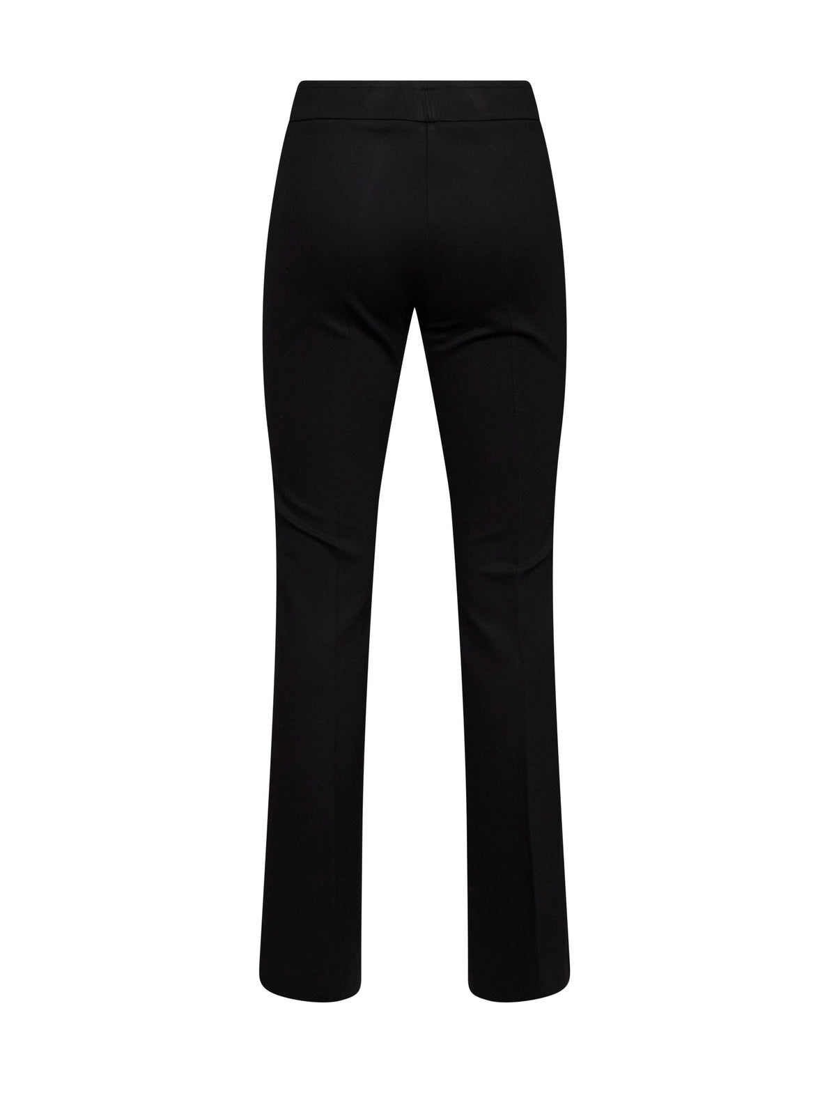 Pantaloni a zampa Pagyte in jersey stretch di misto viscosa onice