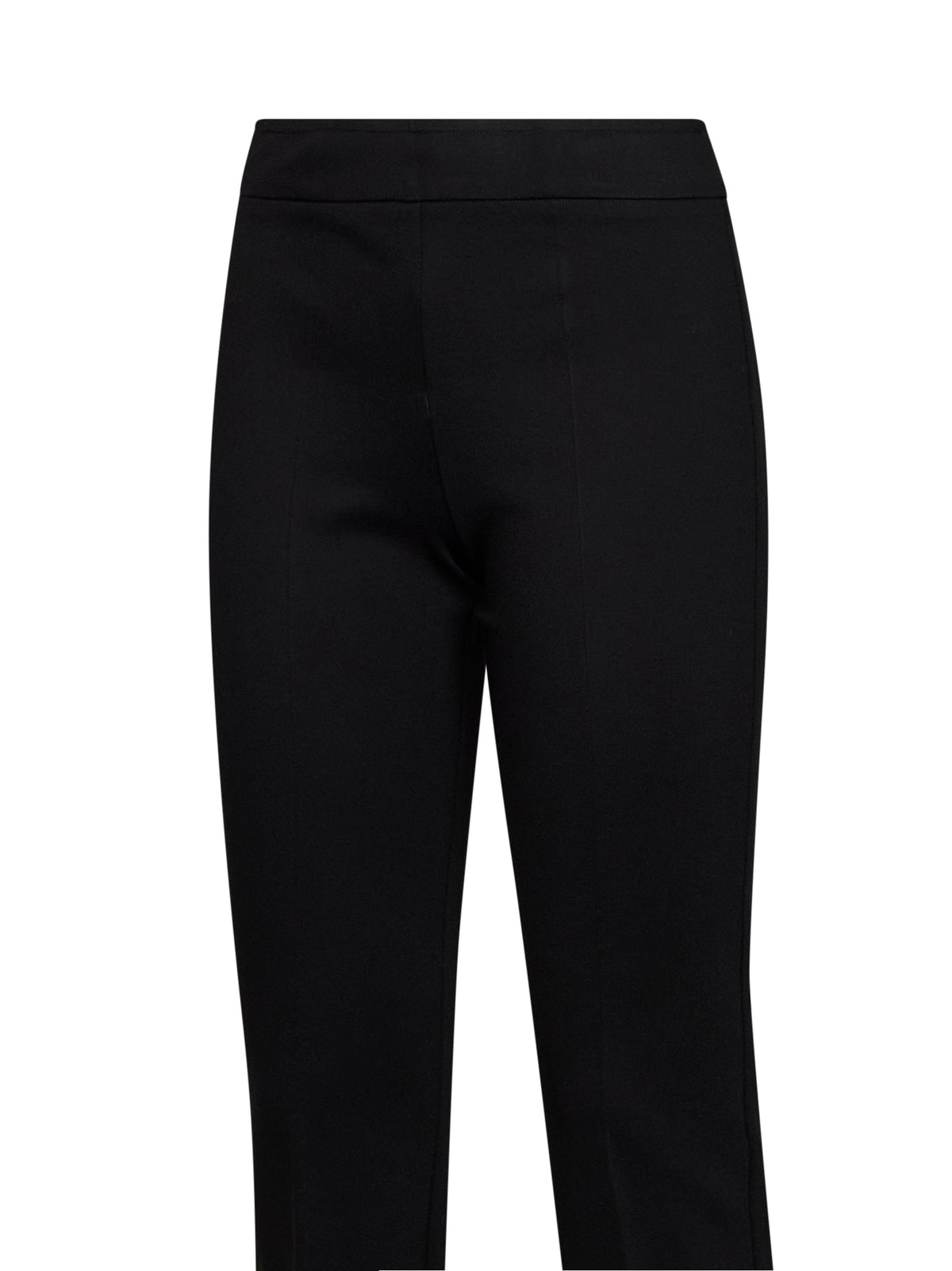 Pantaloni a zampa Pagyte in jersey stretch di misto viscosa onice