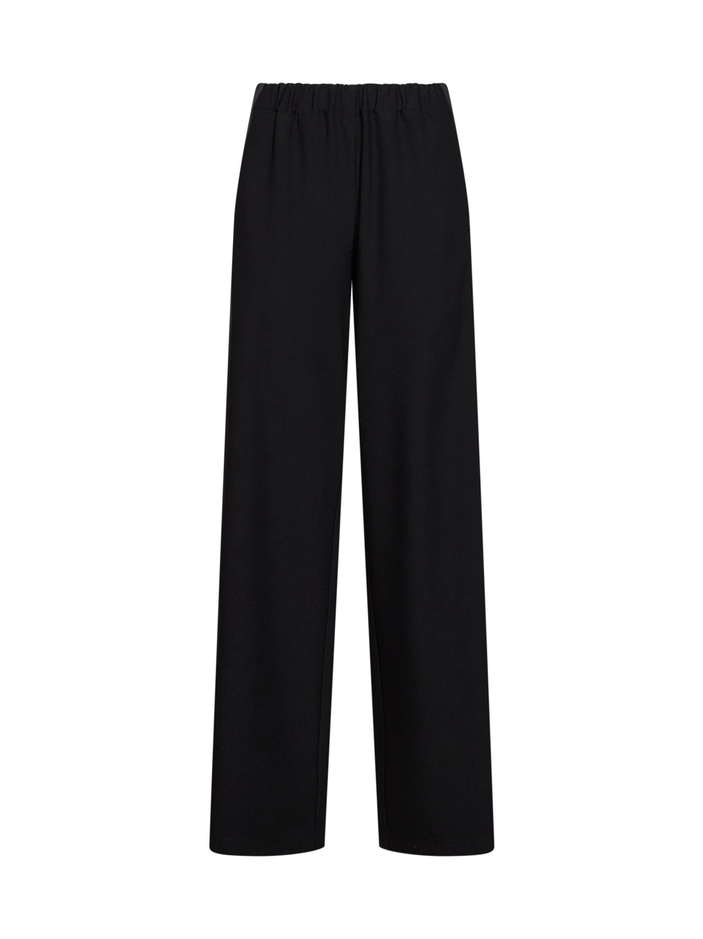 Pantaloni ampi Pika in crêpe nero