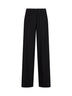 Pantaloni ampi Pika in crêpe nero