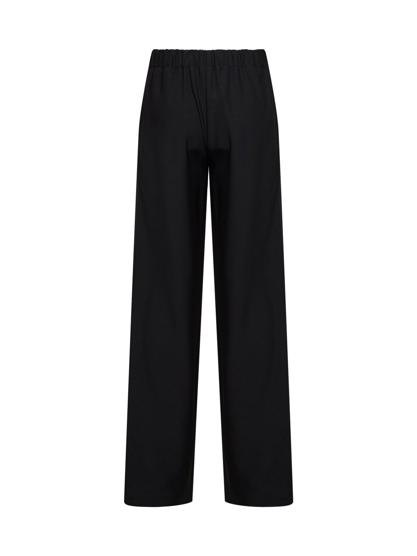 Pantaloni ampi Pika in crêpe nero
