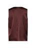 Wine envers satin Telby V-neck tank top