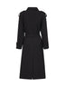 Trench con cintura Telly in cady stretch nero
