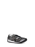 Black and silver lightweight technical fabric and mesh Orbit sneakers.