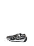 Black and silver lightweight technical fabric and mesh Orbit sneakers.