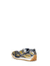 Taxi yellow and denim technical fabric and mesh Orbit sneakers