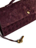 Deep mahogany Andiamo Clutch top handle clutch bag