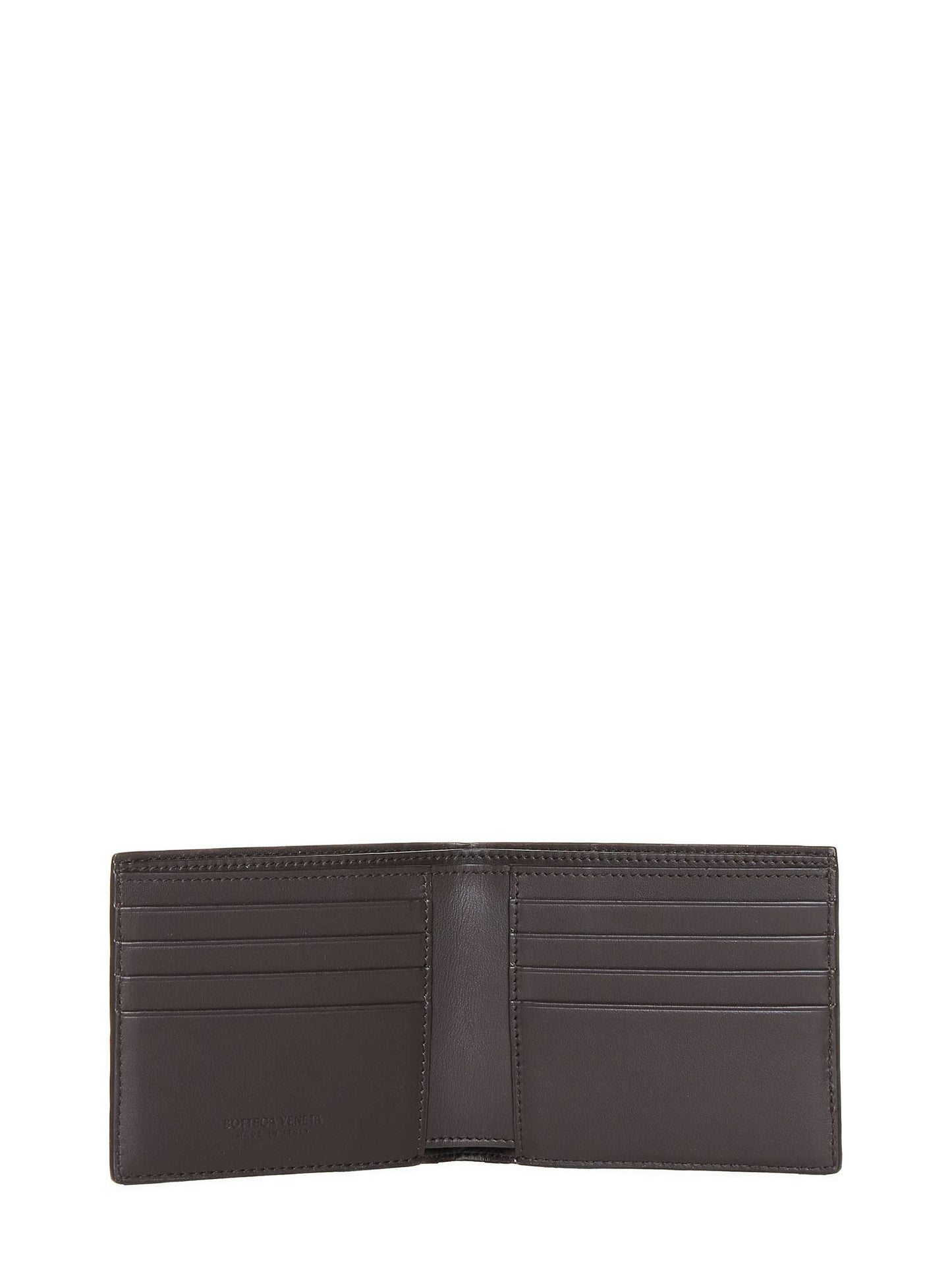 Brown Bi-Fold Intrecciato wallet