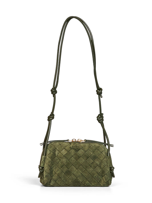 Pochette Concert verde tweed