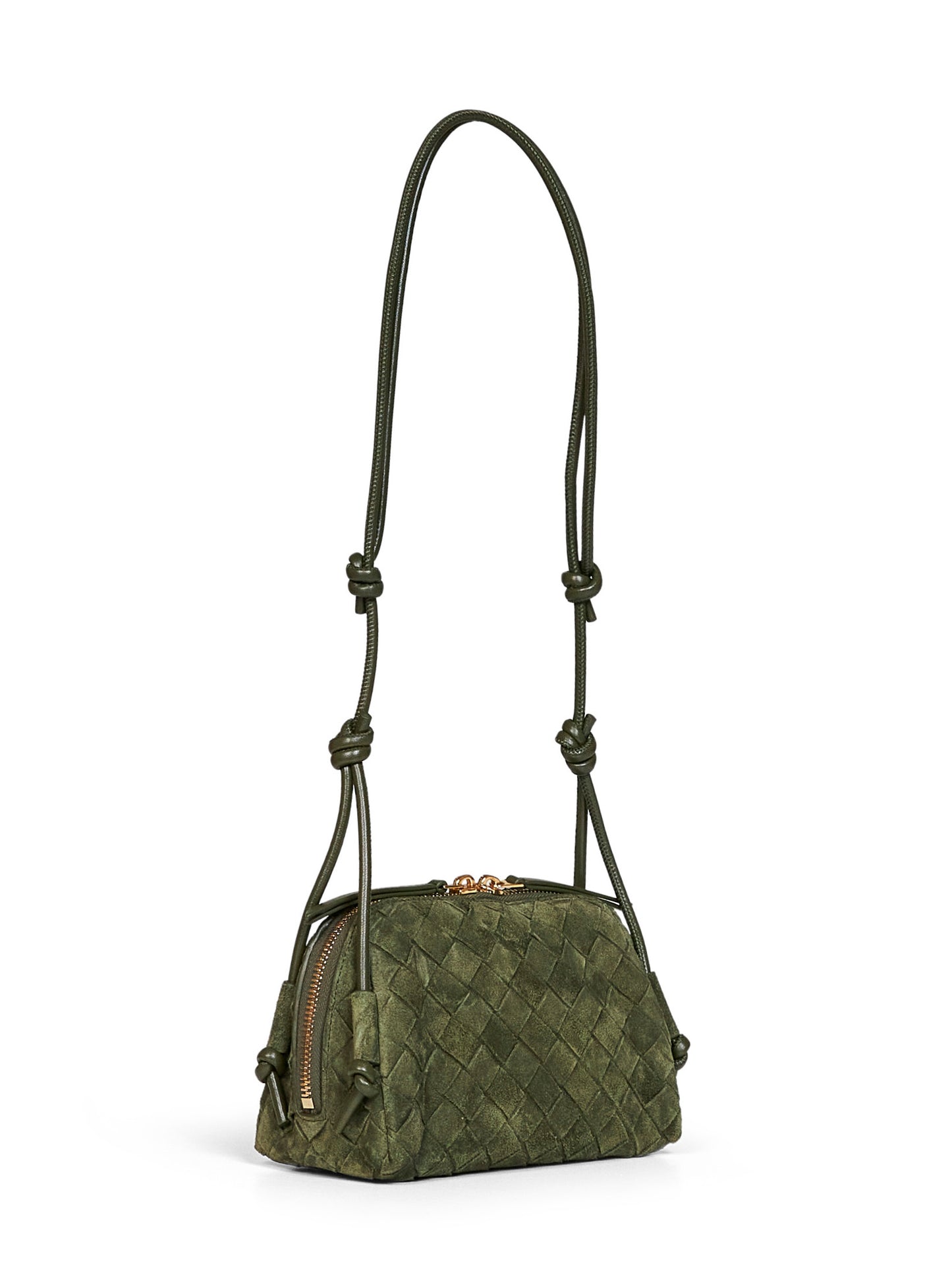 Pochette Concert verde tweed