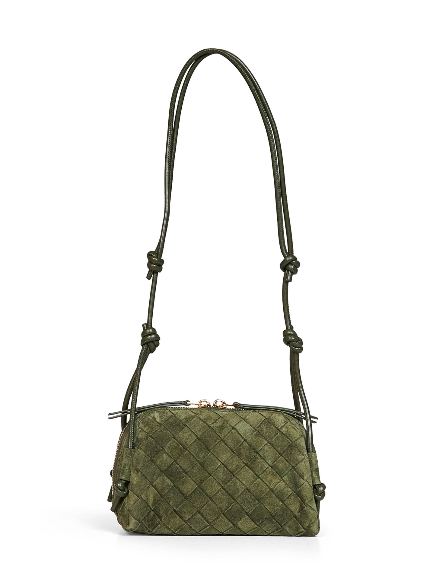 Pochette Concert verde tweed