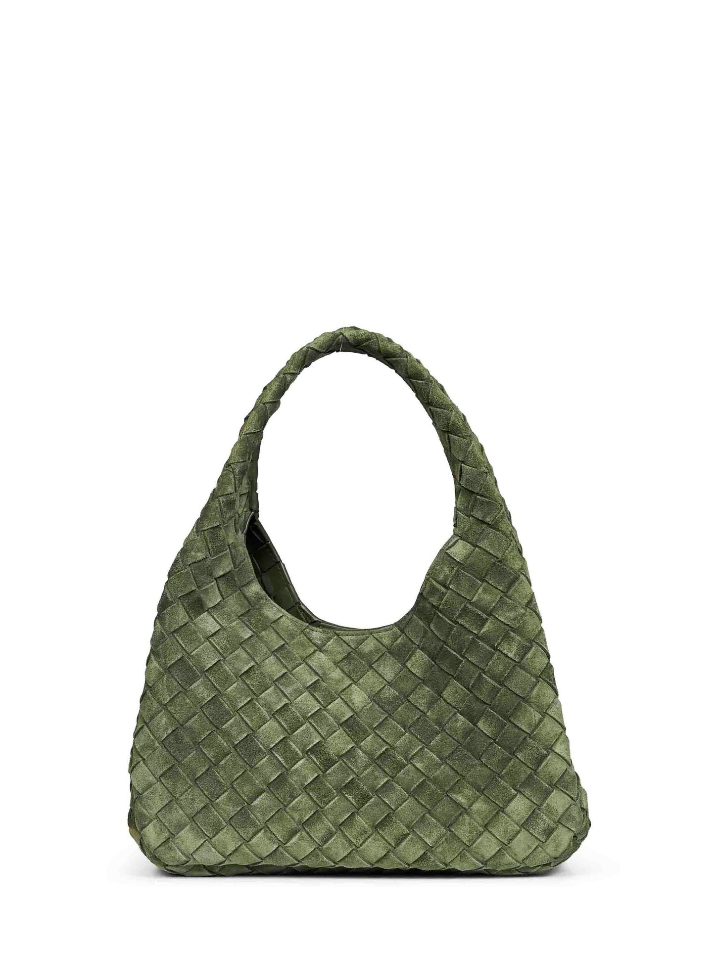 Green tweed Small Campana shoulder bag