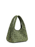 Green tweed Small Campana shoulder bag