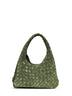 Green tweed Small Campana shoulder bag