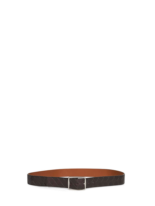 Two-tone leather Reverso reversible belt