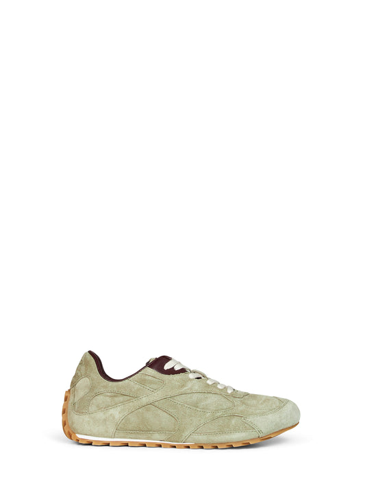 Sneakers basse Orbit Flash in pelle scamosciata travertino