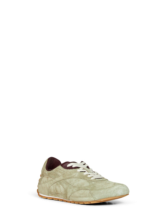 Sneakers basse Orbit Flash in pelle scamosciata travertino