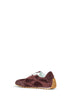 Sneakers Orbit Flash in suede e nylon mogano intenso